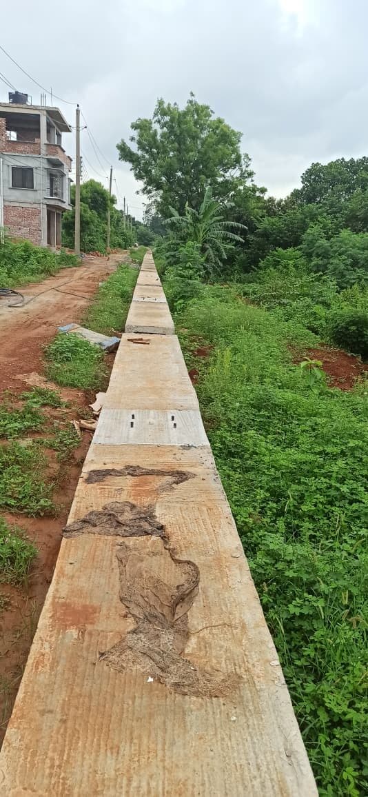 Surface drain, 2,023 m